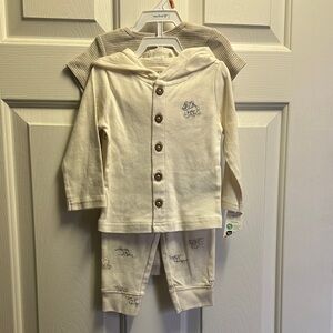 Carter's Cream and Tan Kids Matching Set
